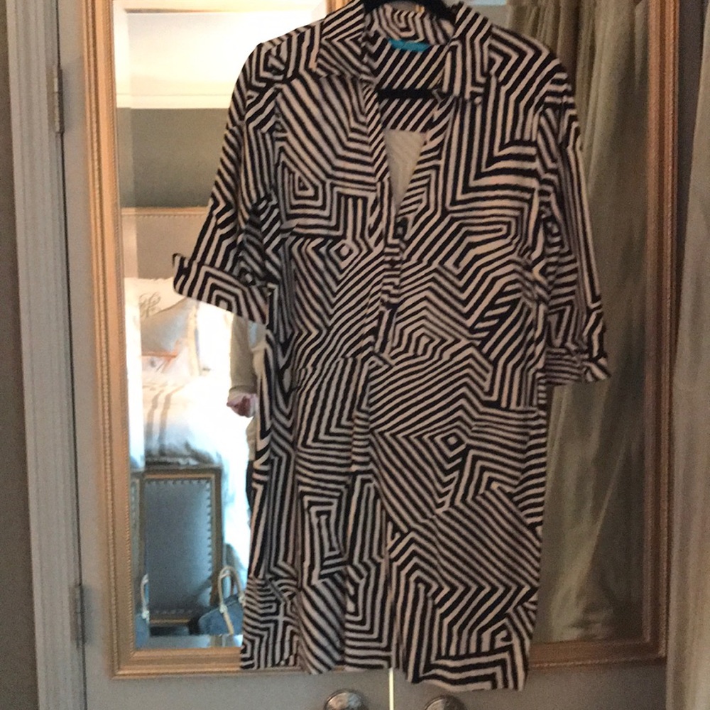 Tori Richard ikat print dress